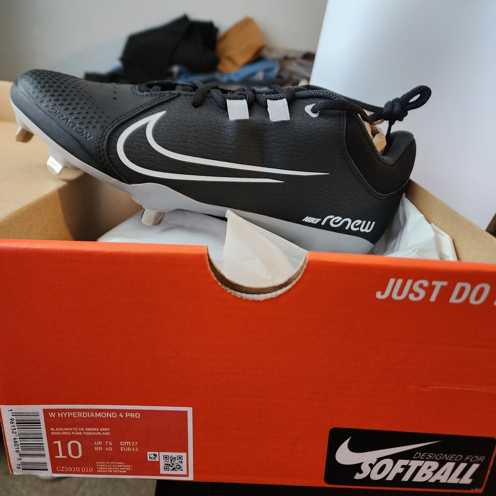 Nike Renew Hyperdiamond 4 Pro Black Cleats